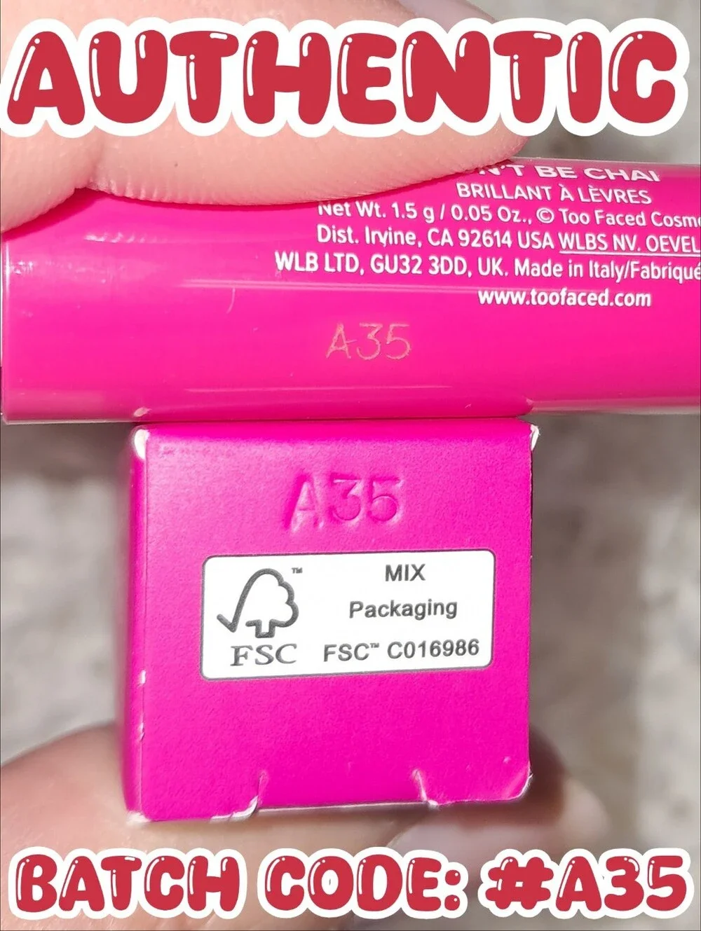 Too Faced brand new